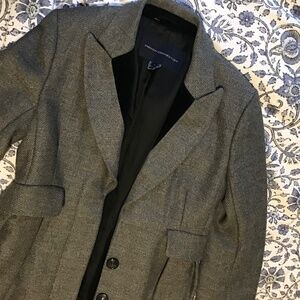 Vintage wool, French Connection coat, sz 4